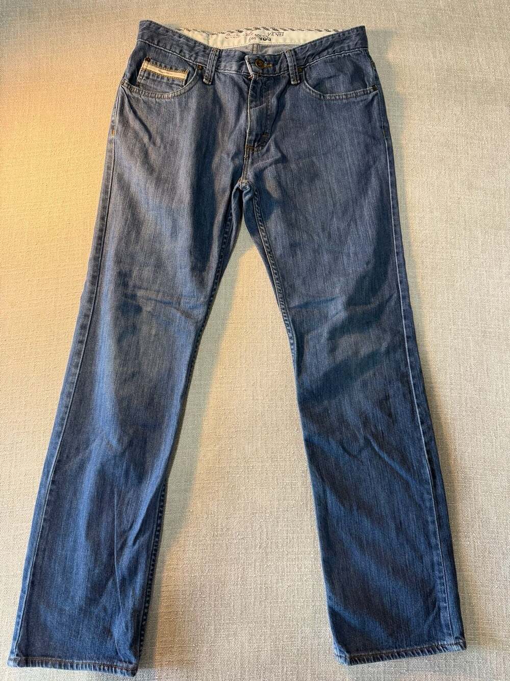 Vans Off The Wall Blue Denim Jeans Size 30x30